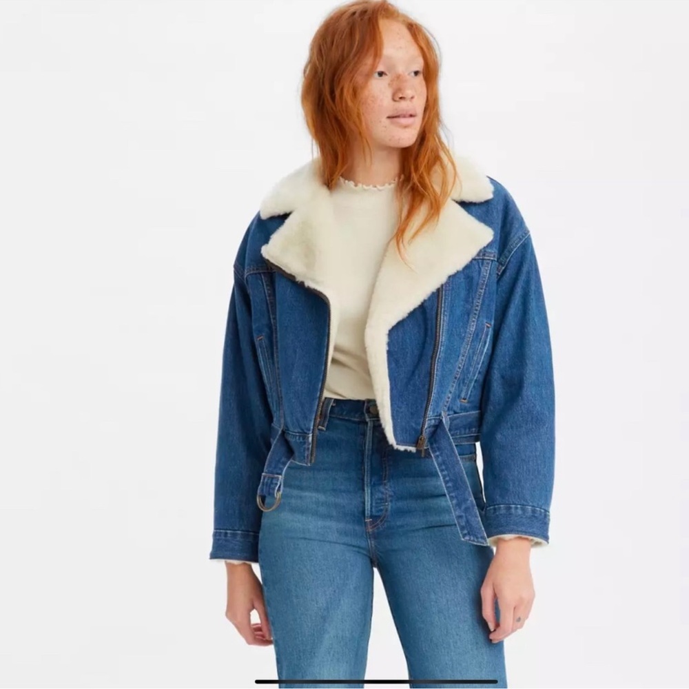 Levi's® Premium COCOON BOMBER JACKET sherpa Sz Large